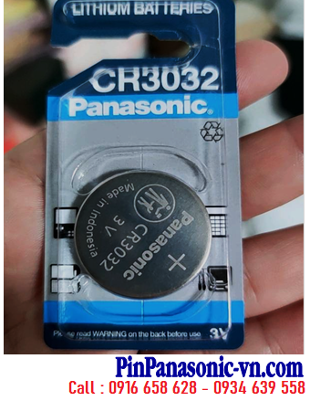 Panasonic CR3032; Pin 3v Lithium Panasonic CR3032 chính hãng Made in Indonesia 